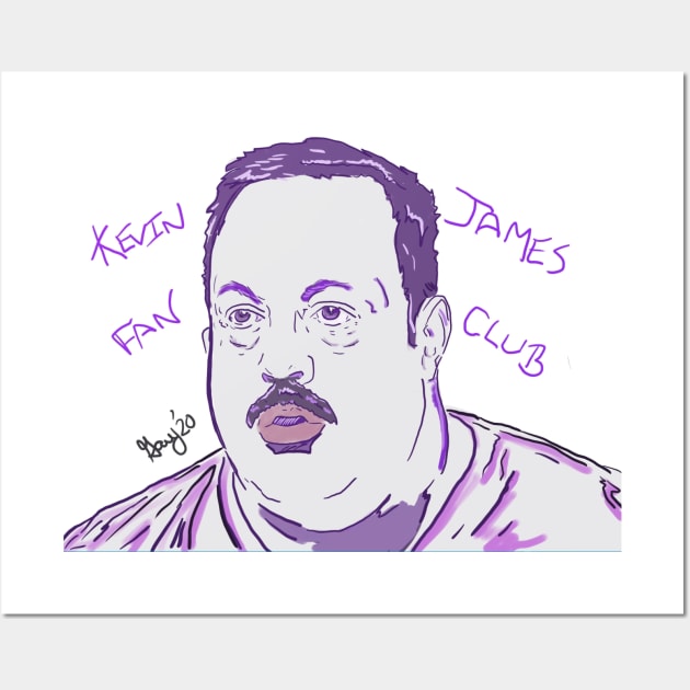 Kevin James Fan Club Wall Art by The Miseducation of David and Gary